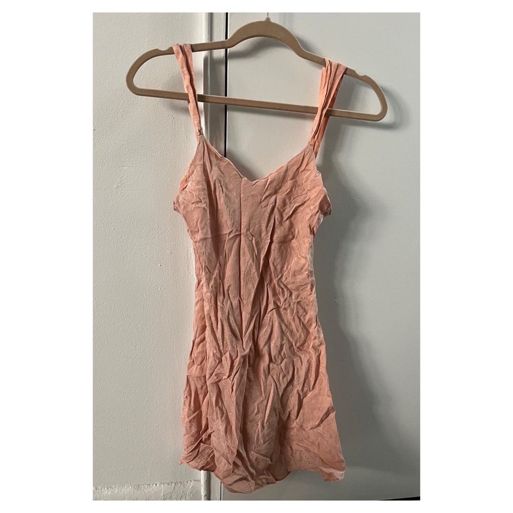 Linda Hartman Intimates Pink Mini Silk Dress Size Small